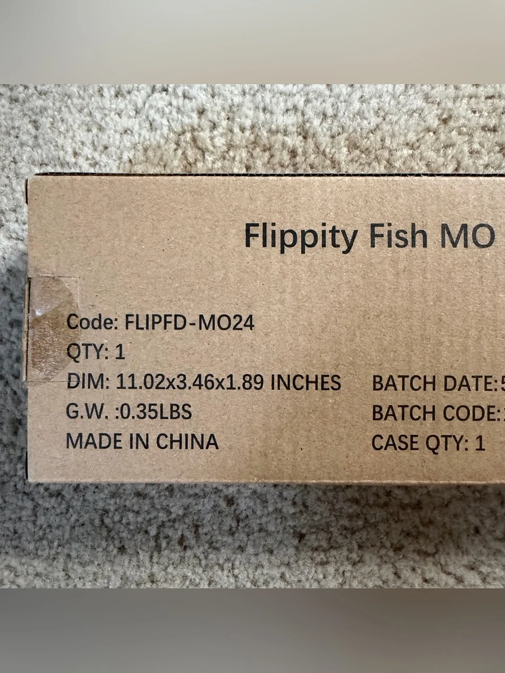 Flippity Fish Deluxe Motion Activated Interactive Cat Toy W/ Pole New
